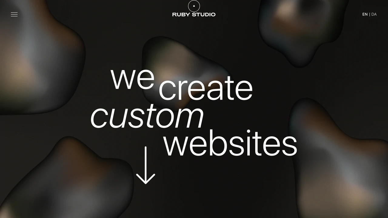 Screenshot of Ruby Studio website
